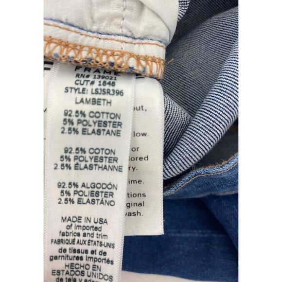 Frame Denim Jeans Le Skinny de Jeanne Skinny Jeans Stretch Blue - Size 24 - Picture 4 of 13